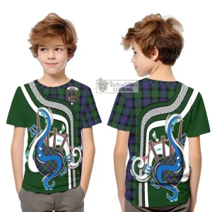 Blair Tartan Kid T-Shirt with Epic Bagpipe Style