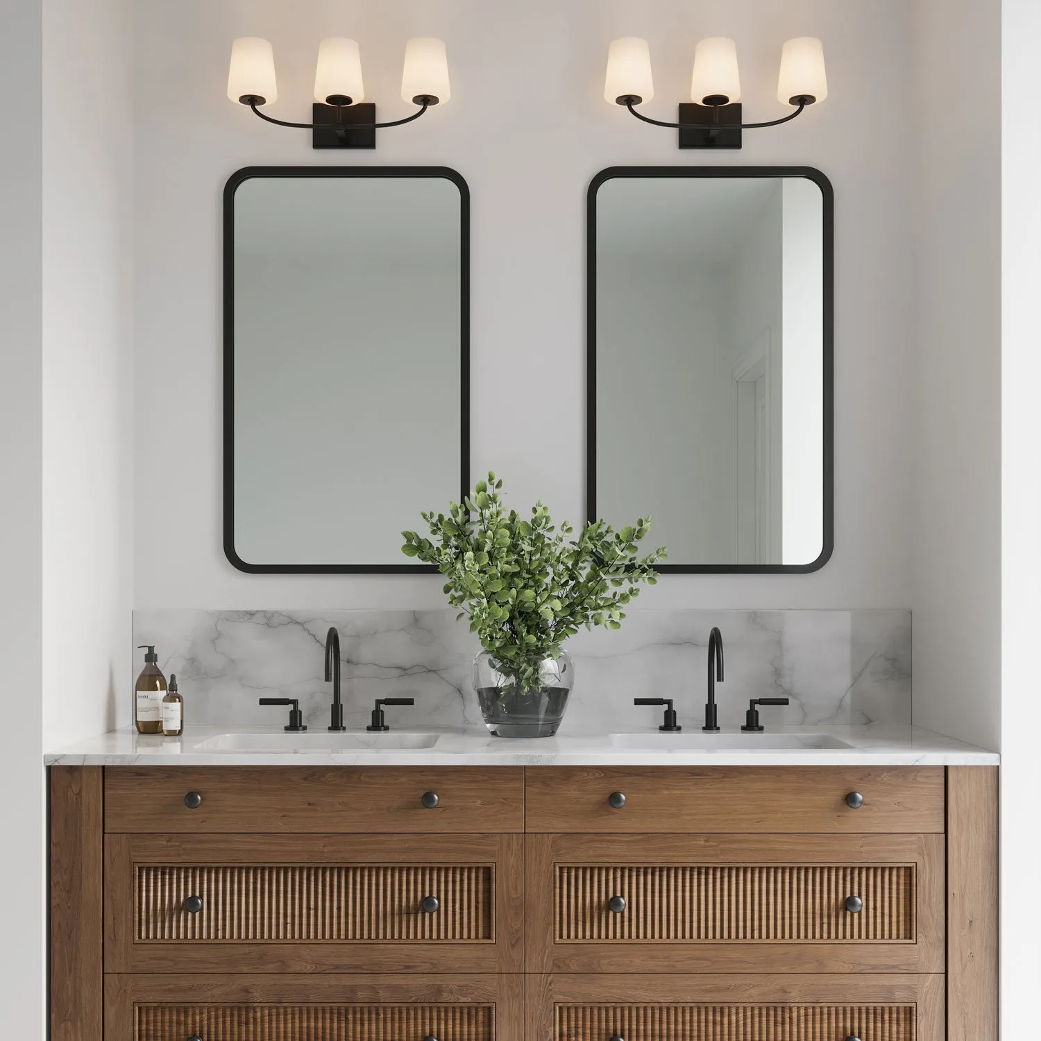 Blake 3 Light Vanity, Matte Black