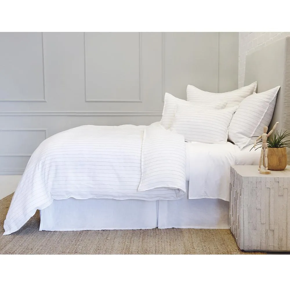 Blake White & Ocean Bedding by Pom Pom at Home