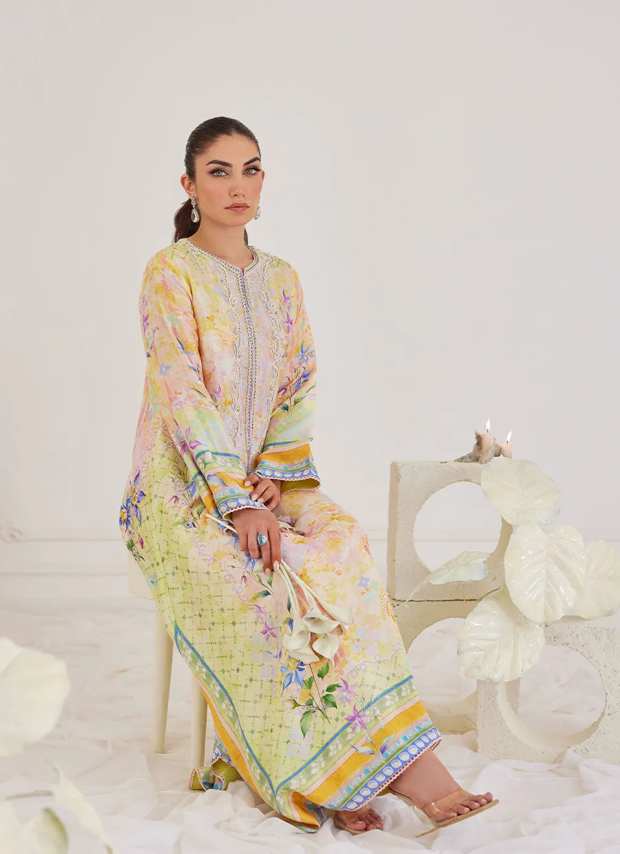 Blanca Raw Silk Kaftan