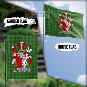 Blanchfield Irish Clan Flag with Coat of Arms