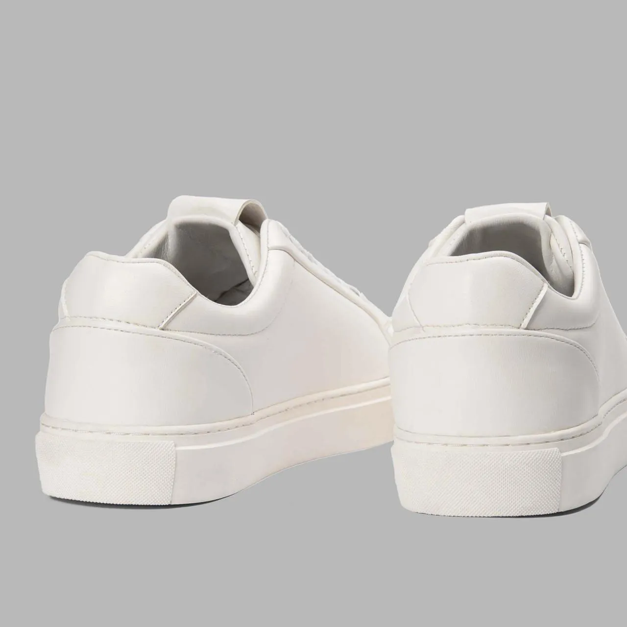 BlancPeak | Plain White Sneakers