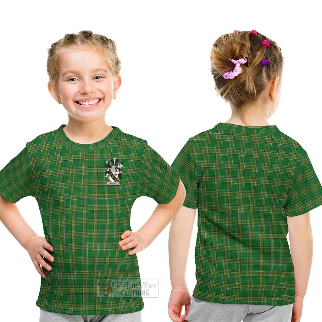 Bland Irish Clan Kid T-Shirt with Coat of Arms