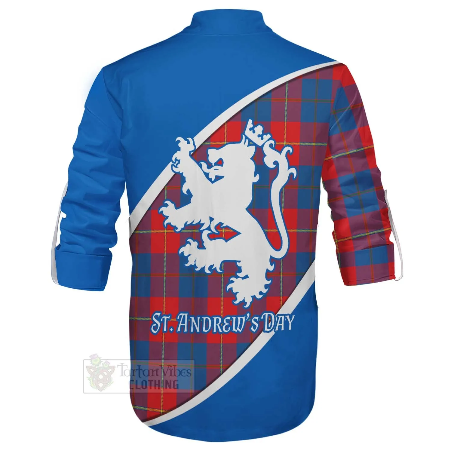 Blane Family Crest Tartan Ghillie Kilt Shirt Celebrate Saint Andrew's Day in Style