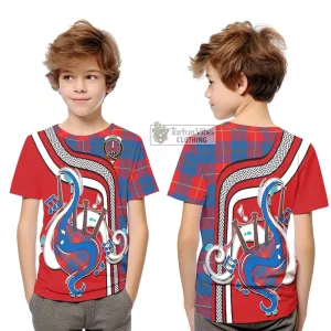 Blane Tartan Kid T-Shirt with Epic Bagpipe Style