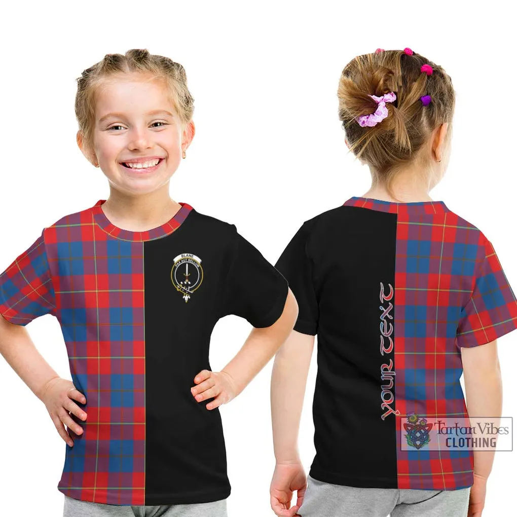 Blane Tartan Kid T-Shirt with Family Crest and Half Of Me Style