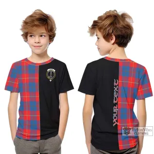 Blane Tartan Kid T-Shirt with Family Crest and Half Of Me Style