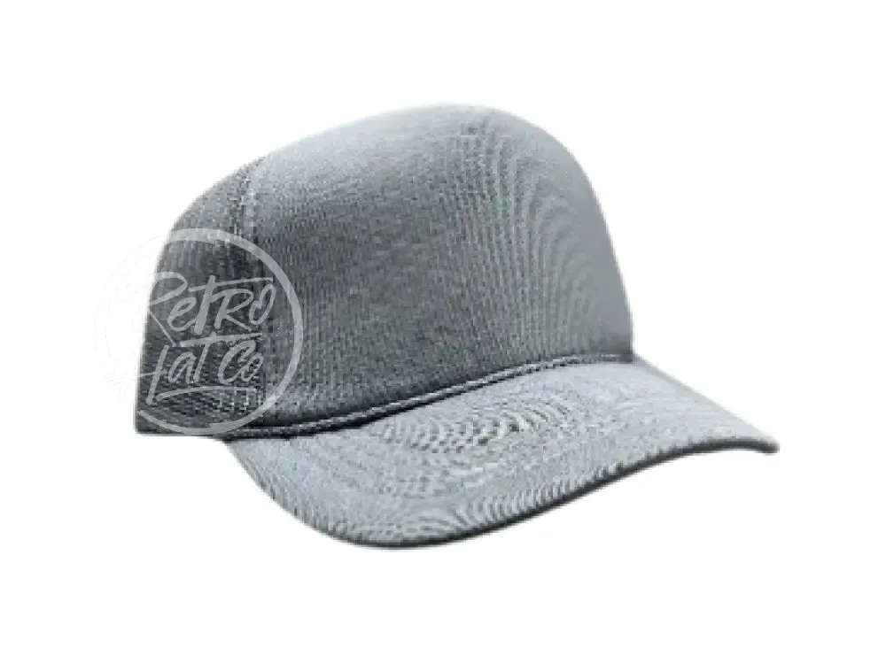 Blank Retro Foam Front Meshback Trucker Rope Hat