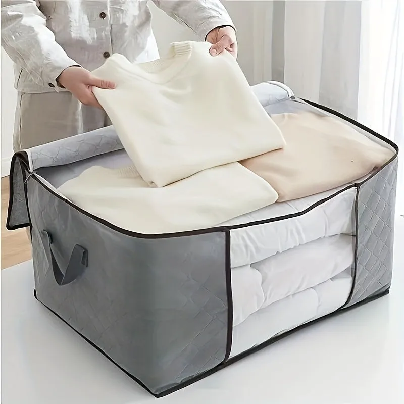 Blanket Storage Bag Clear Window Large Organizer Container