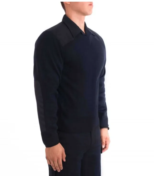 Blauer Fleece Lined V-Neck Sweater