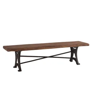 Blayne Rustic Farmhouse Live Edge Bench