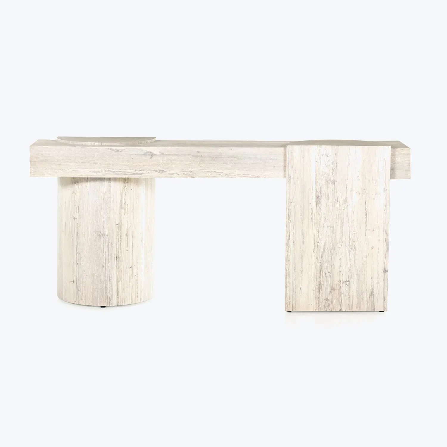 Bleached Wood Console