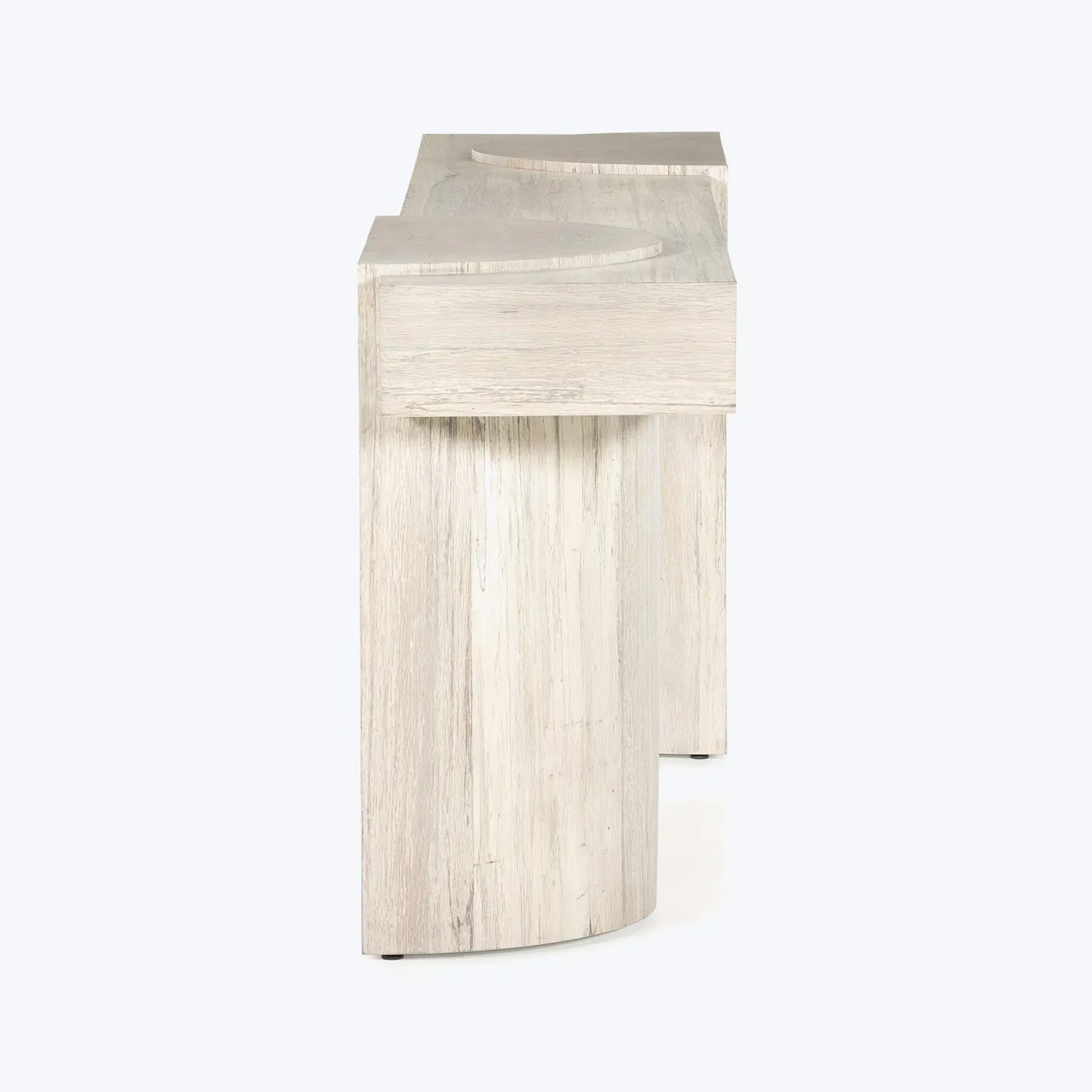 Bleached Wood Console