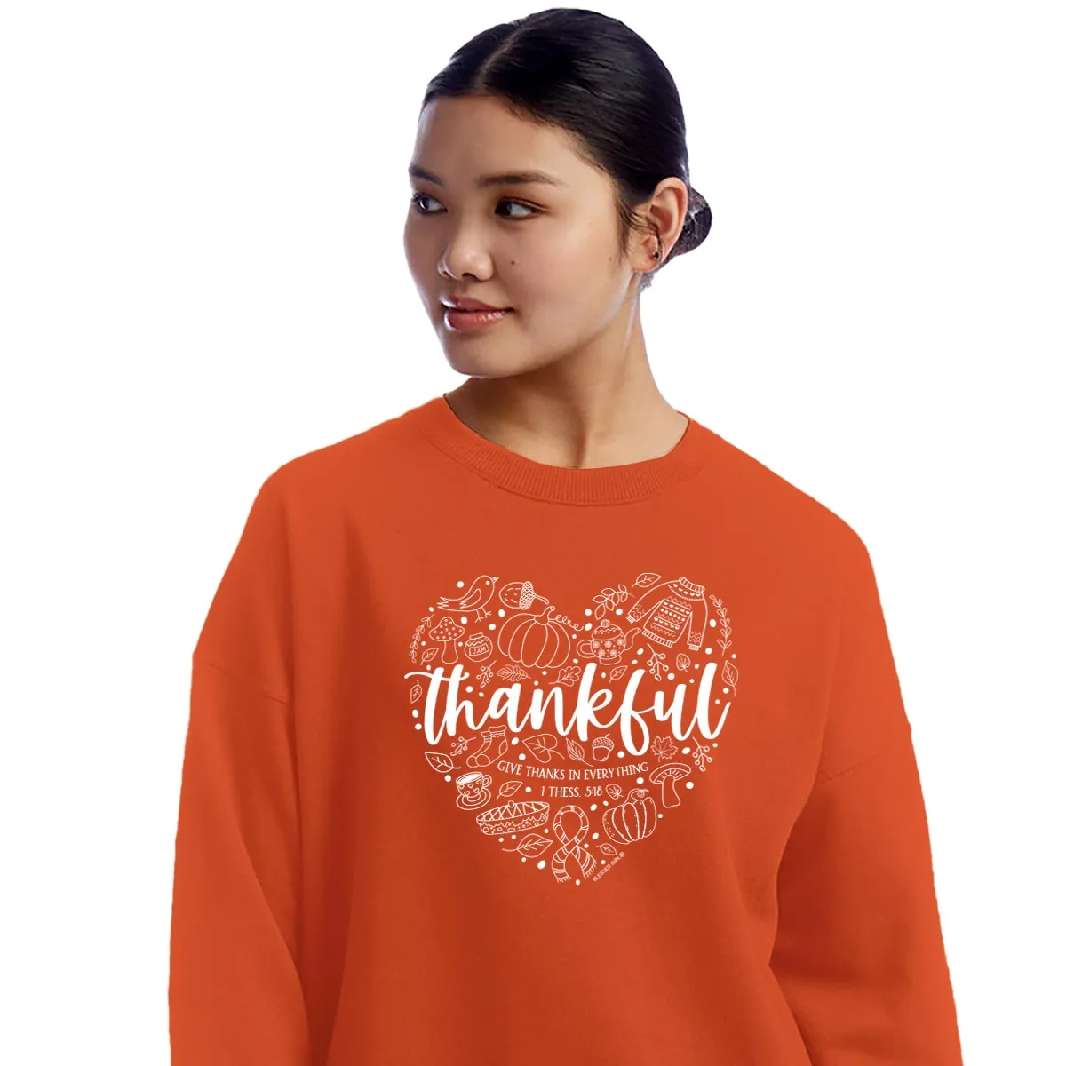 Blessed Girl Womens Sweatshirt Thankful