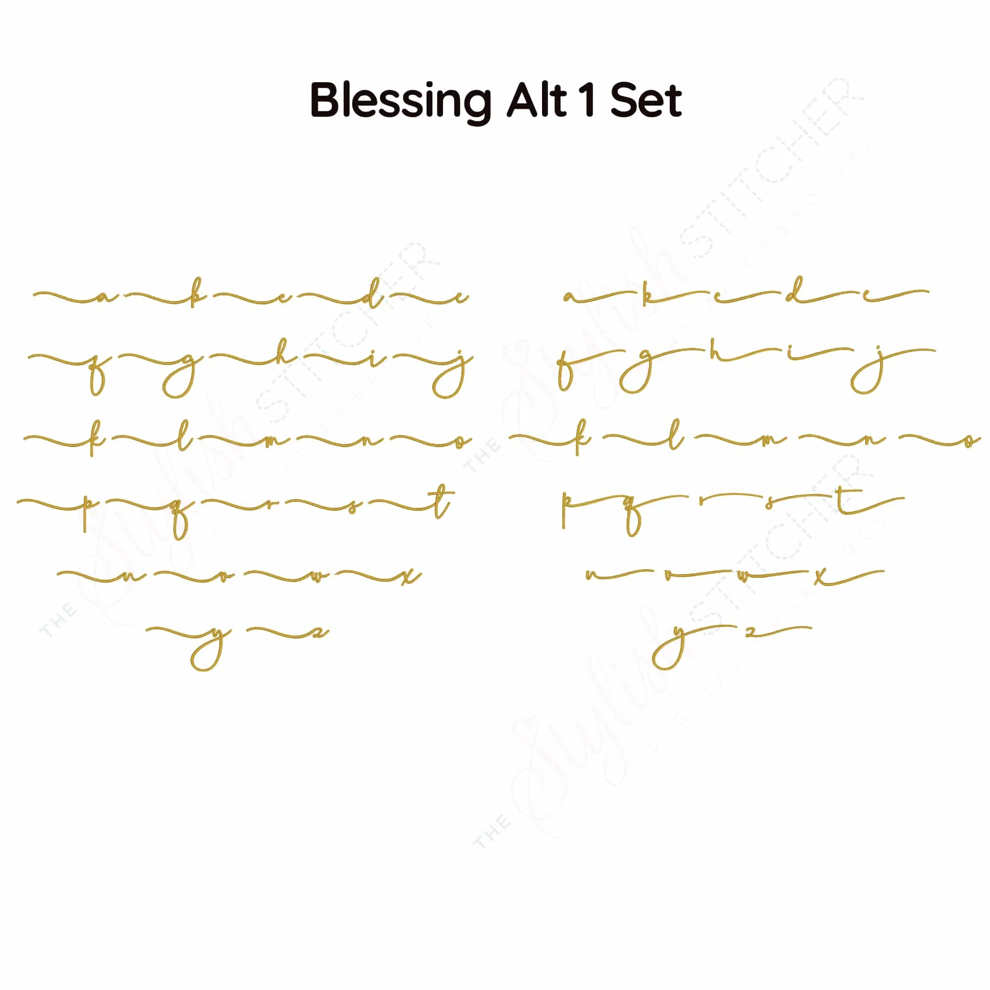 Blessing  Digital Embroidery Font