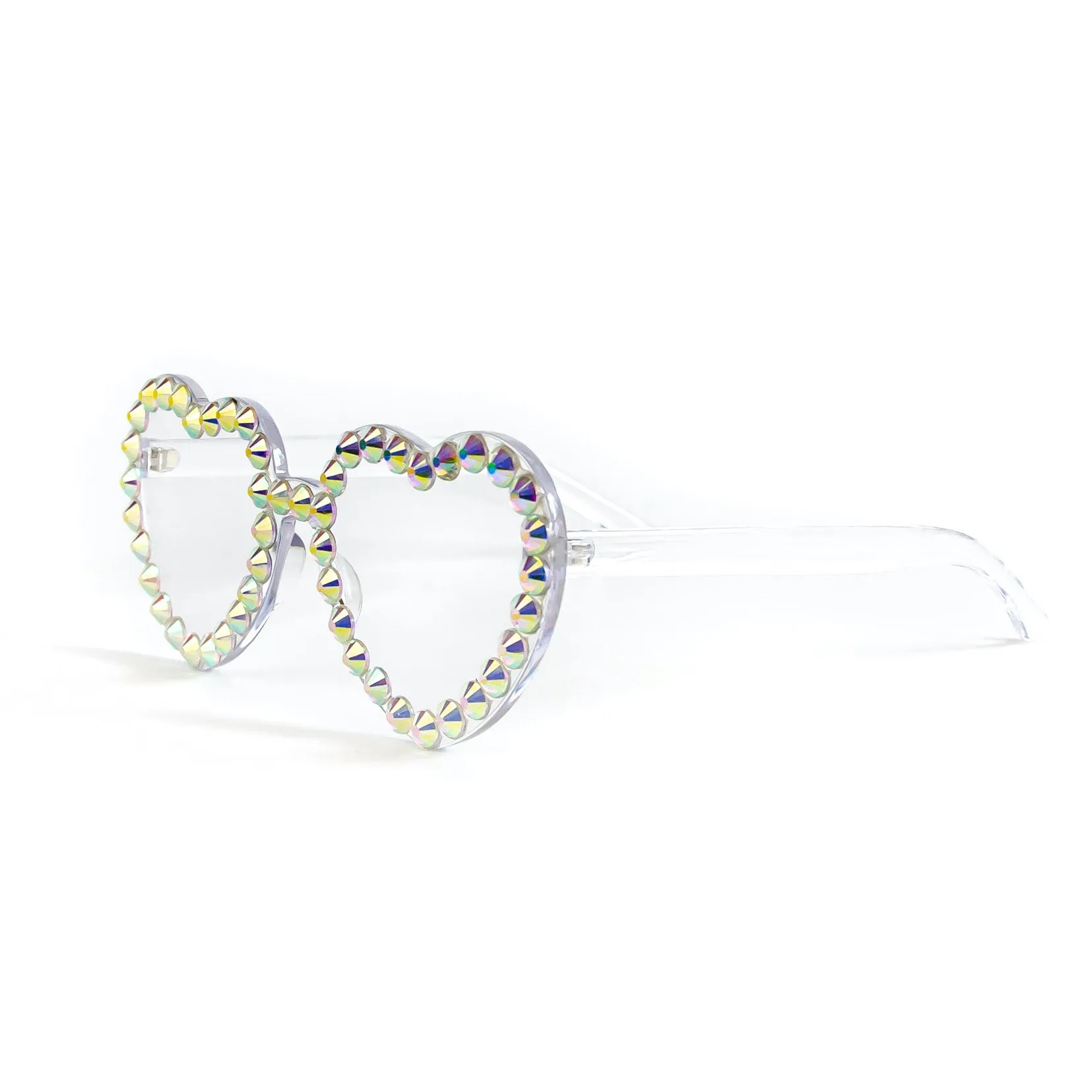 Blingy Rhinestone Heart Sunglasses