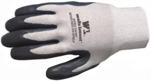 BLK FOAM NITRILE COATED SILVER KNIT SHELL