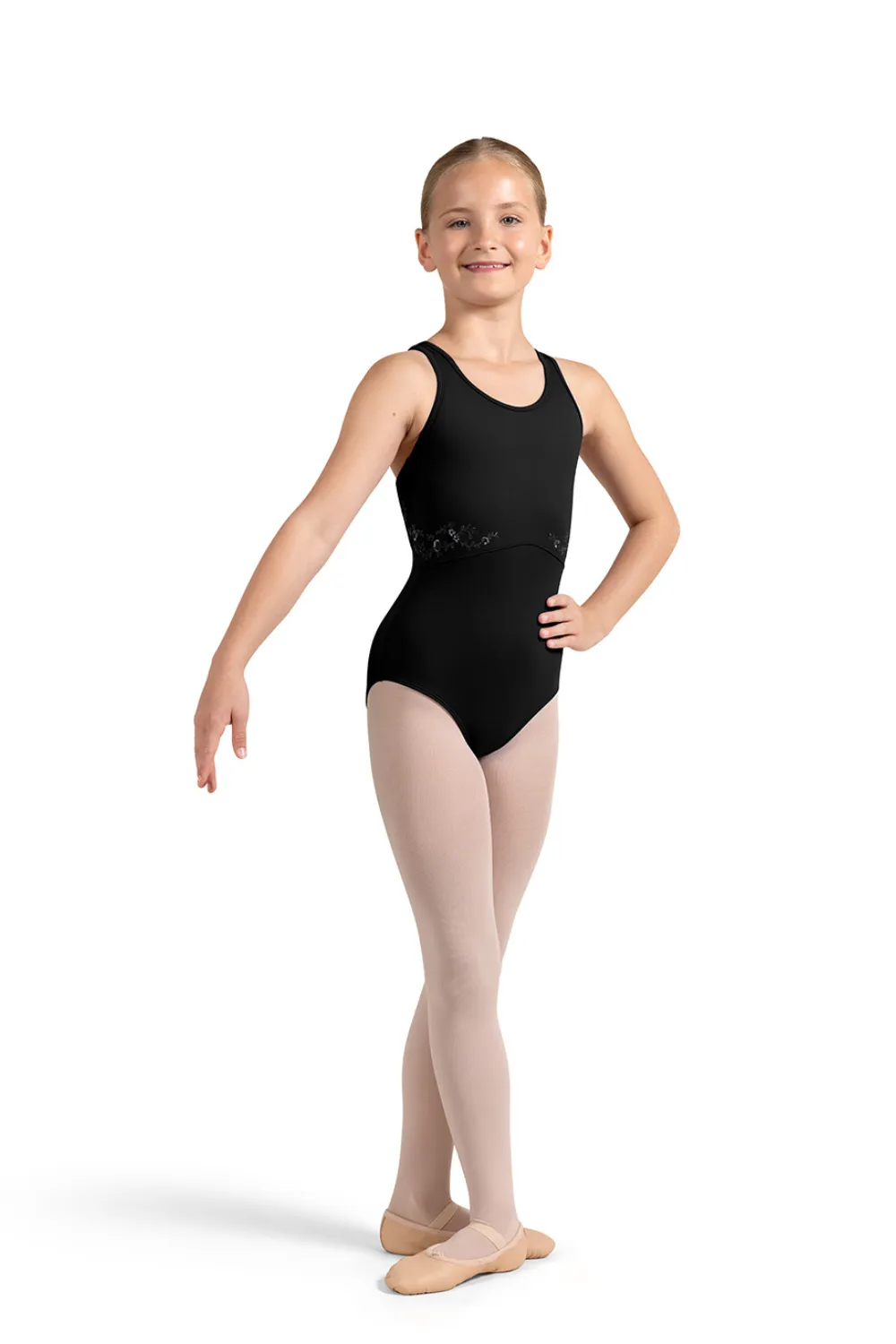 BLOCH CL4225 GIRLS STRAP BACK TANK LEOTARD