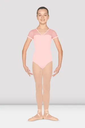 Bloch M1517C V Neckline Open Back Cap Sleeve Leotard (Child)