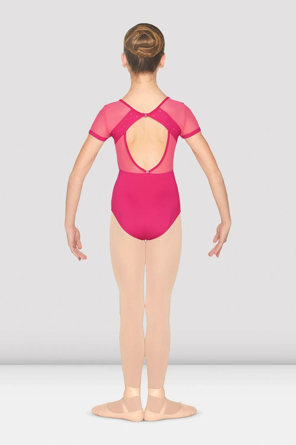 Bloch M1517C V Neckline Open Back Cap Sleeve Leotard (Child)