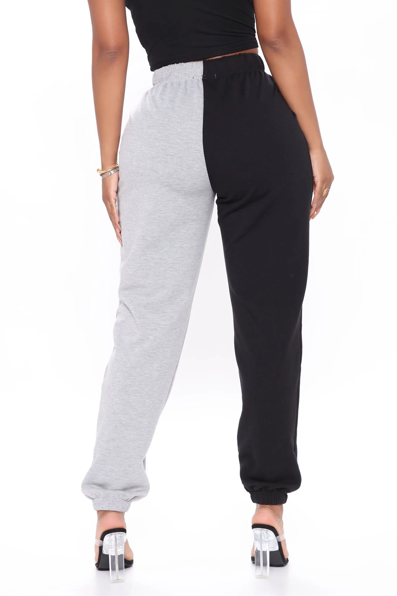 Block Party Colorblock Drawstring Sweatpant - Black/combo