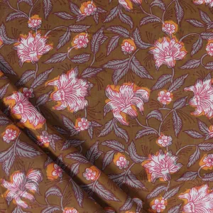 Block Printed Organic Cotton Fabric