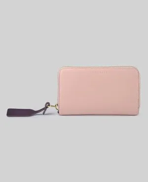 Block Wallet in Blush / Plum