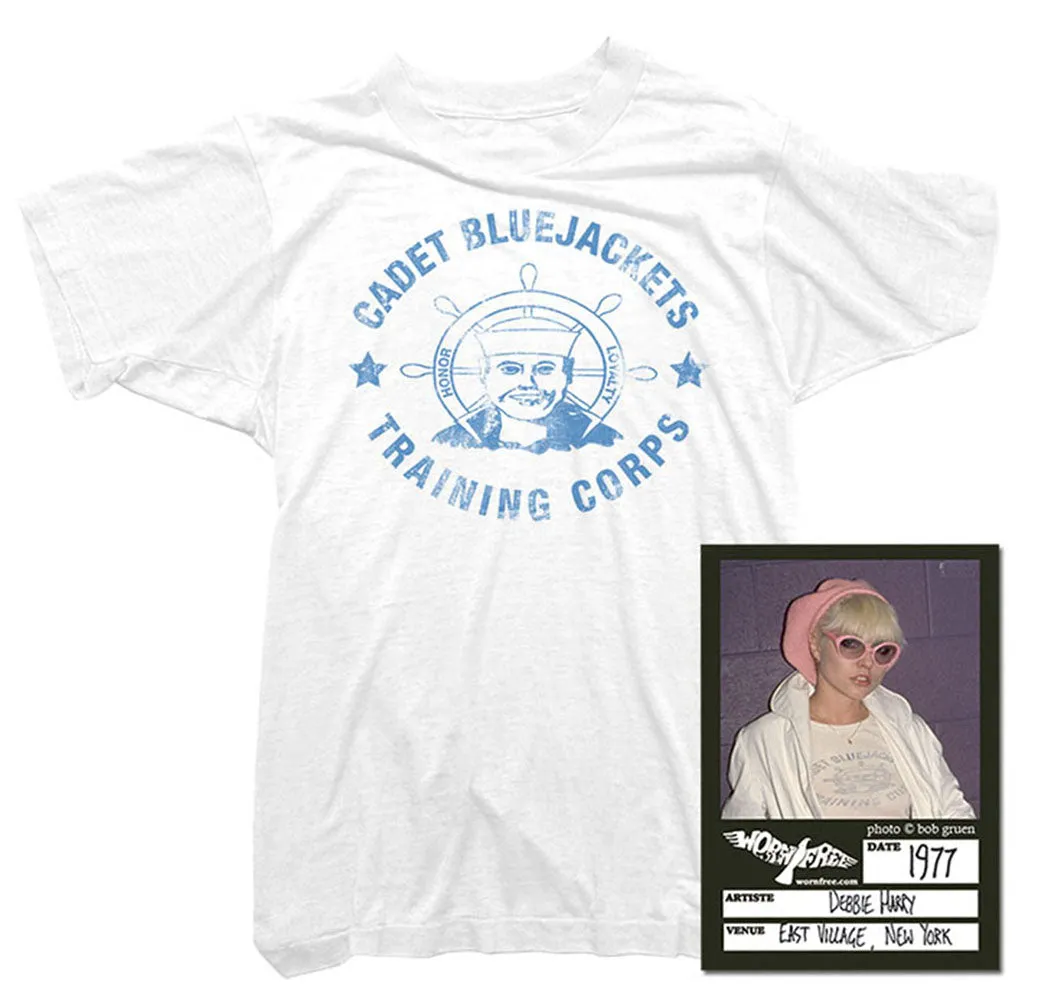 Blondie T-Shirt - Blue Jackets Tee worn by Debbie Harry