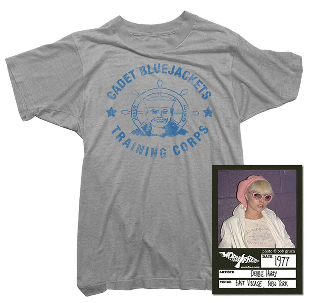 Blondie T-Shirt - Blue Jackets Tee worn by Debbie Harry