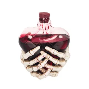 Bloody Heart Glass Bottle