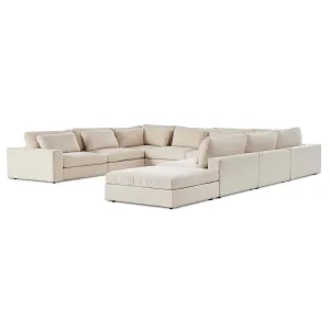 Bloor 8 Piece Sectional w/Ottoman, Clairmont Sand