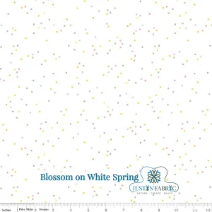 Blossom on White Spring Yardage by Christopher Thompson | Riley Blake Designs