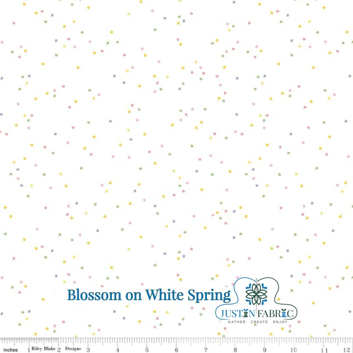 Blossom on White Spring Yardage by Christopher Thompson | Riley Blake Designs