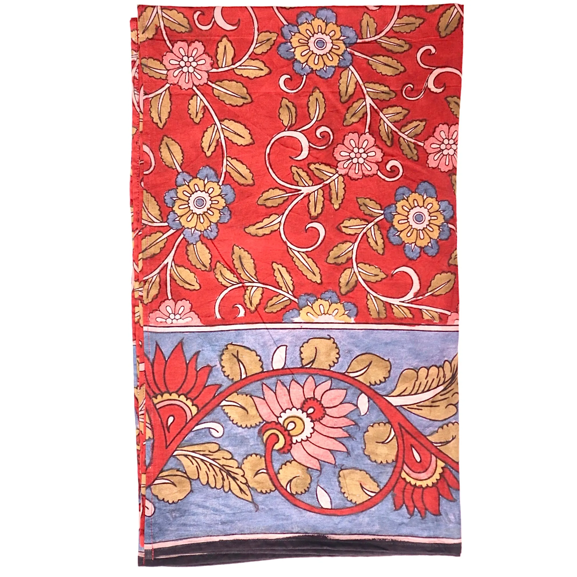 Blossom Serenade – Limited Edition Hand Painted Cotton Scarf (HS0004)