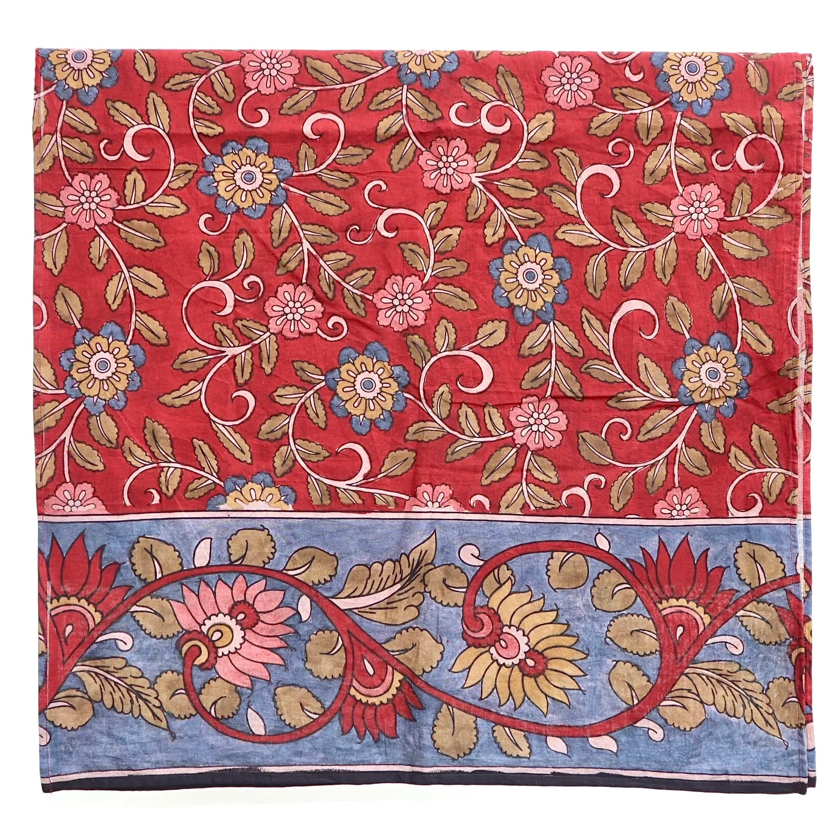 Blossom Serenade – Limited Edition Hand Painted Cotton Scarf (HS0004)