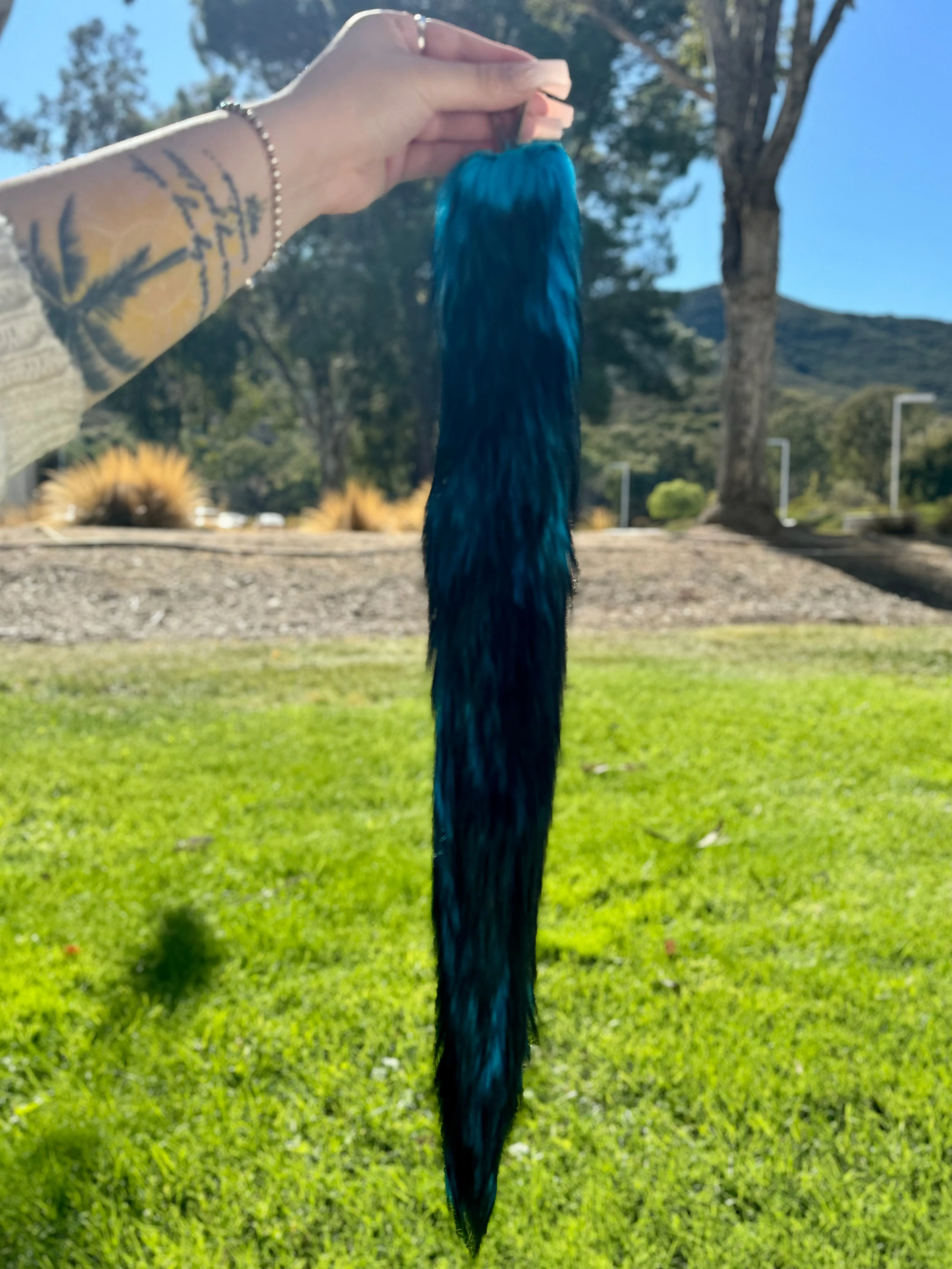 Blue & Black Ombré Tail