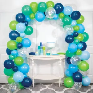 Blue and Green Sixteen Foot Balloon Arch Kit