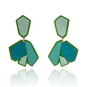 Blue and Green Vista Earrings