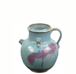 Blue and Purple Ceramics Water Jar