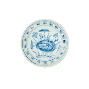 Blue and White Bowl, Lotus Print