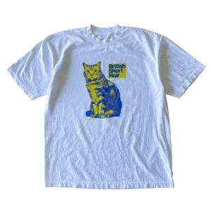 Blue and Yellow British Short Hair Tee