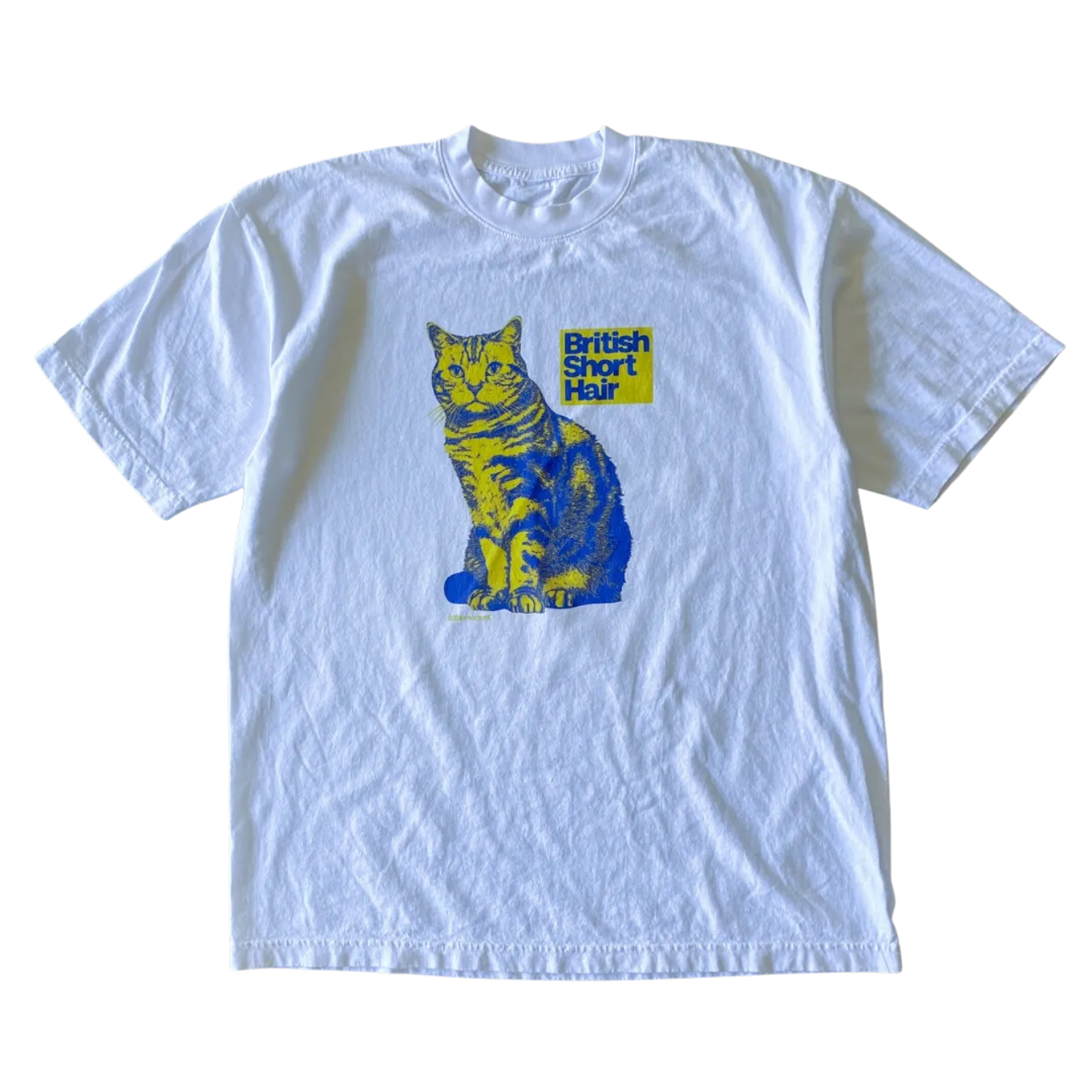 Blue and Yellow British Short Hair Tee