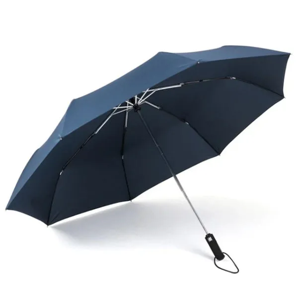 Blue Automatic Windproof Umbrella