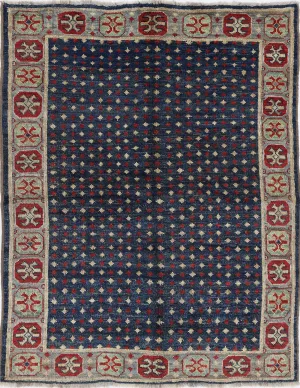 Blue Baluch Revival Hand Knotted Rug