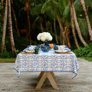 Blue Bamboo Tablecloth