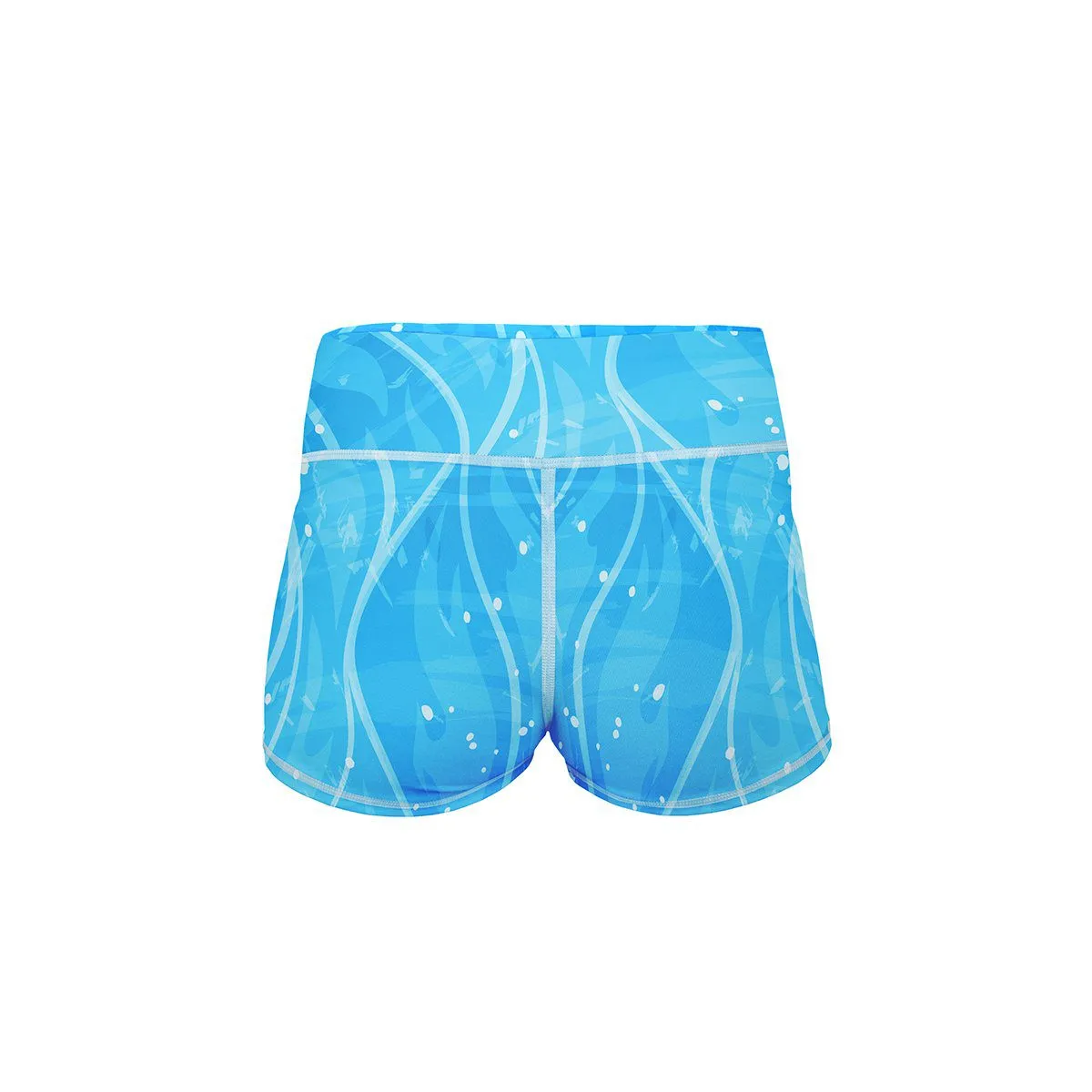 Blue Blaze Yoga Shorts