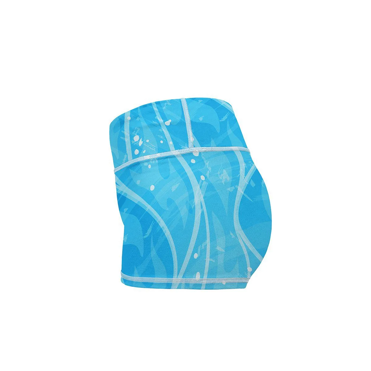 Blue Blaze Yoga Shorts