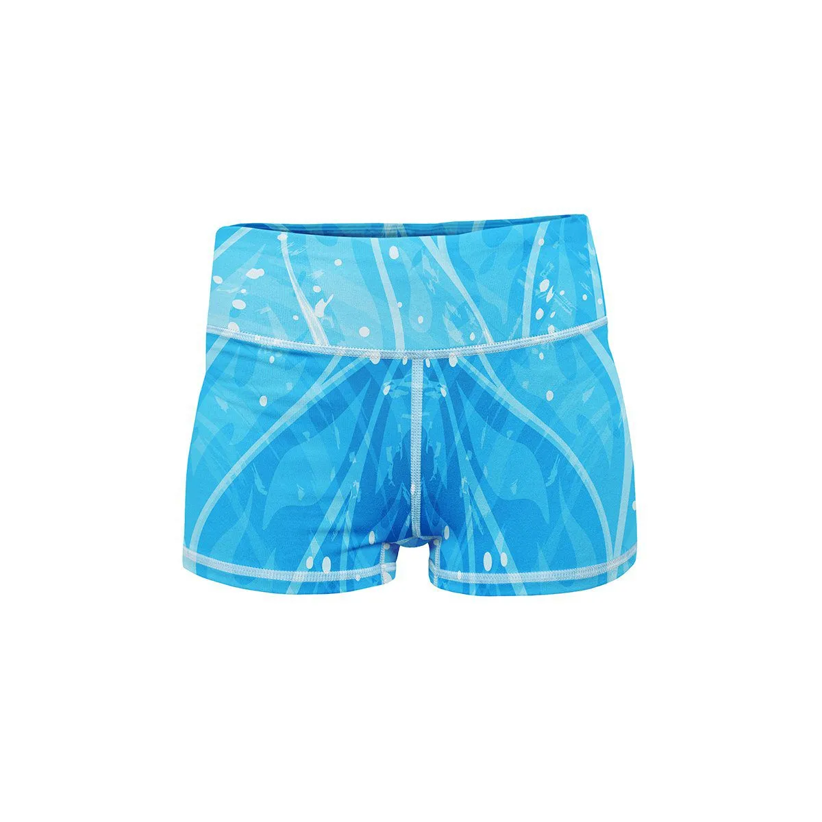 Blue Blaze Yoga Shorts