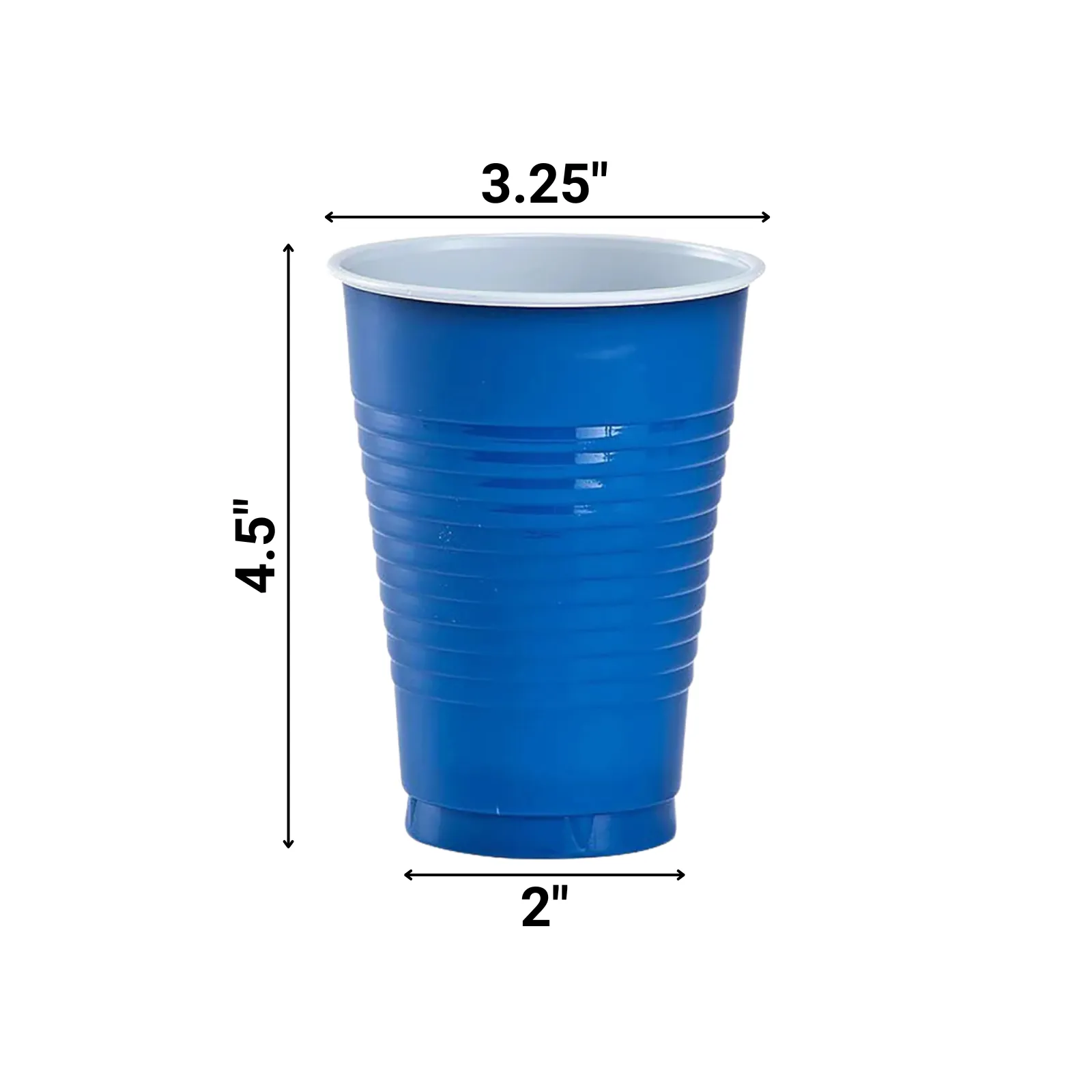 Blue Co-Ex Plastic Cup 12 oz