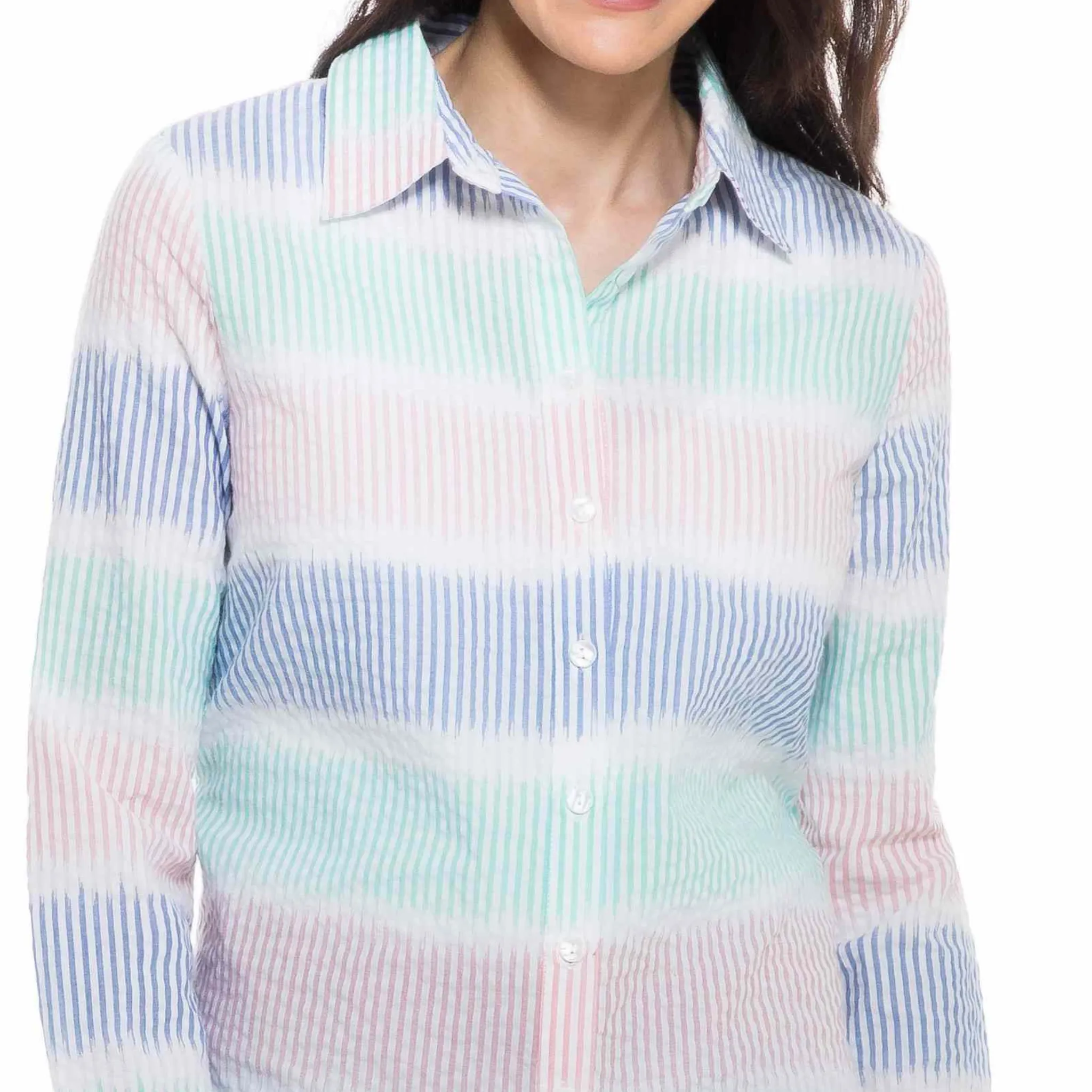 Blue Combo Stripped Shirt